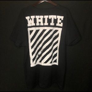 Off-White Brushed Diagonals Tee